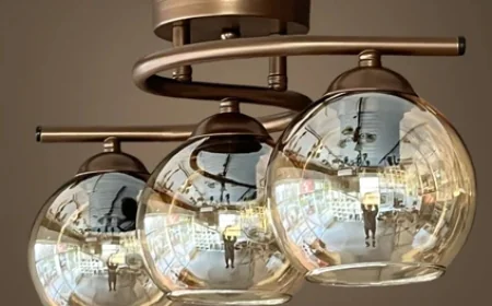 Aydınlatma Kahve Rengi Poyrazbal Camlı Salon Oda 3 Lü Avize