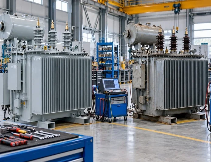 Test laboratuvarında yeni ve yenilenmiş güç transformatörlerinin karşılaştırılması